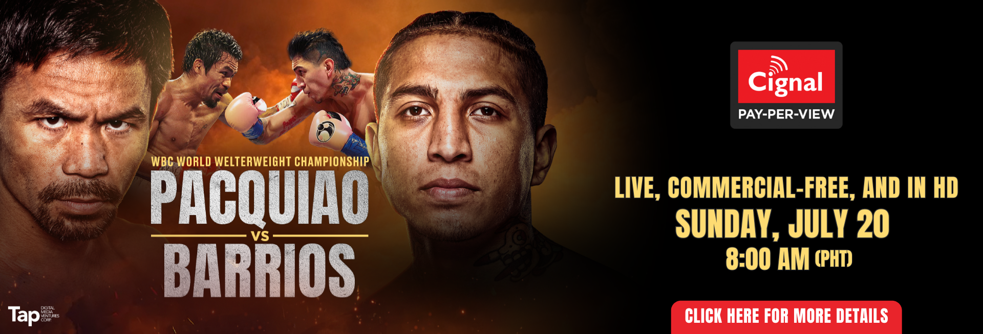 Pacquiao vs Barrios Cignal PPV